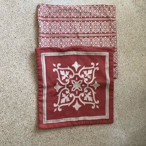 Restoration Hardware Coral Throw Pillow Covers